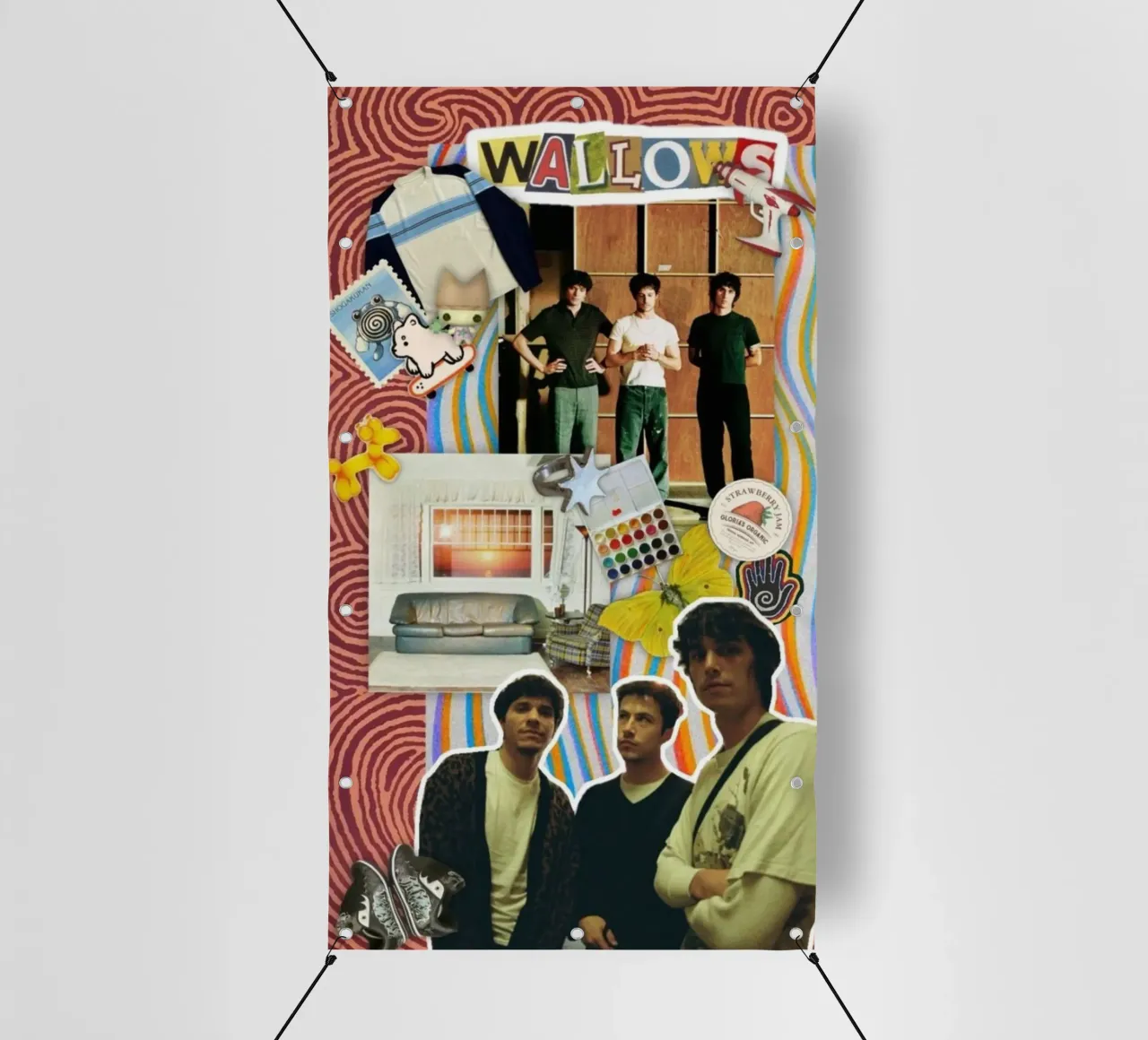 Cuore cosmico indie telo in pvc da ktlocb