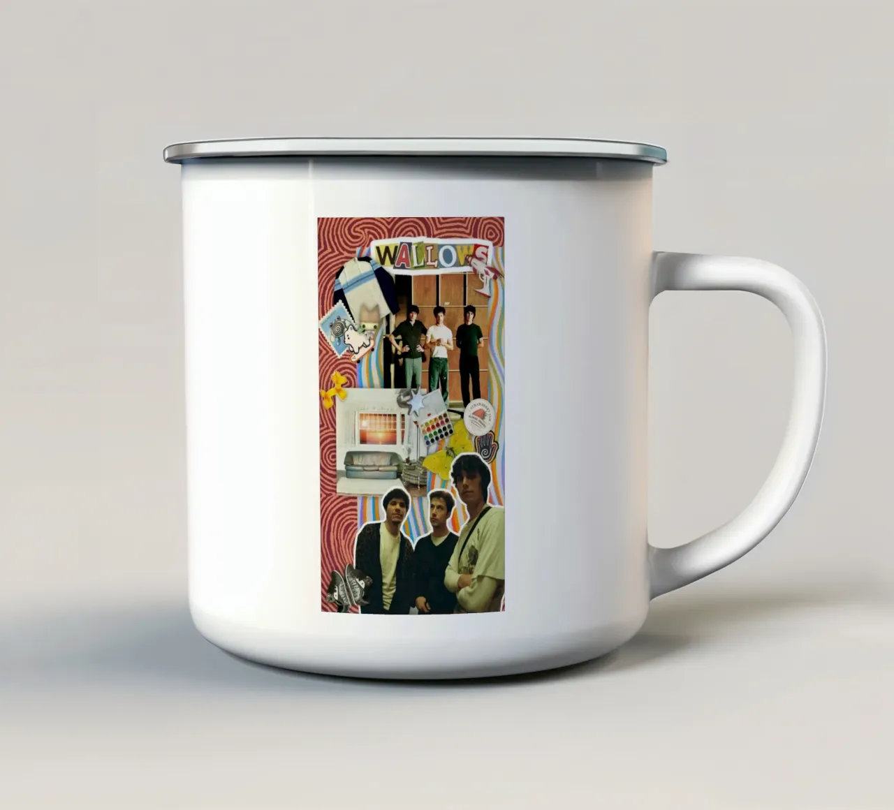 Cuore cosmico indie tazza in smalto da ktlocb
