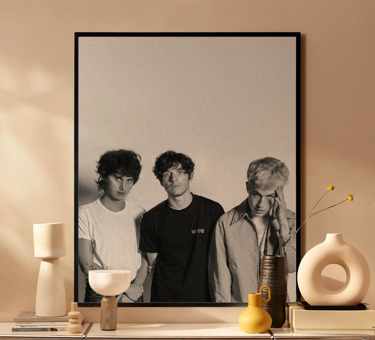 Melodie in ombra poster con telaio in legno da ktlocb