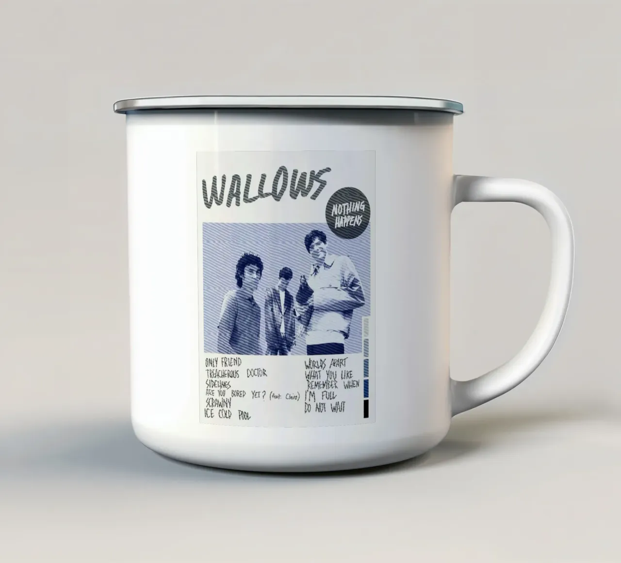 Strada Indie illuminata dalle stelle tazza in smalto da ktlocb