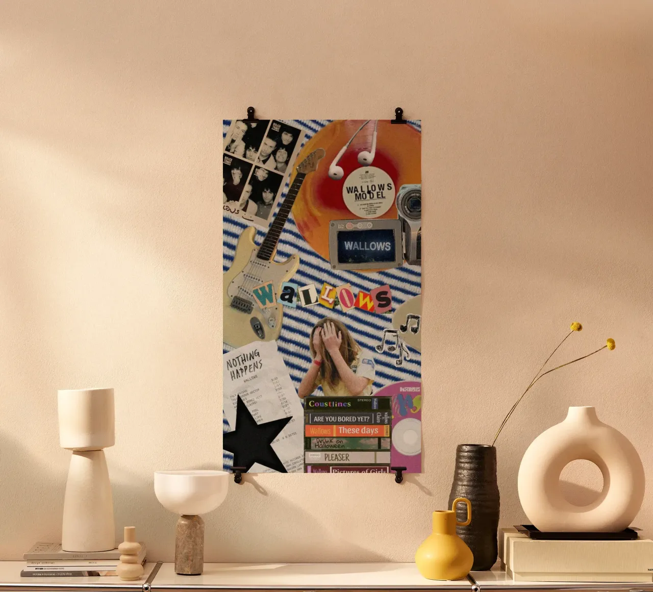 Sfumature di nostalgia poster con telaio in alluminio da ktlocb