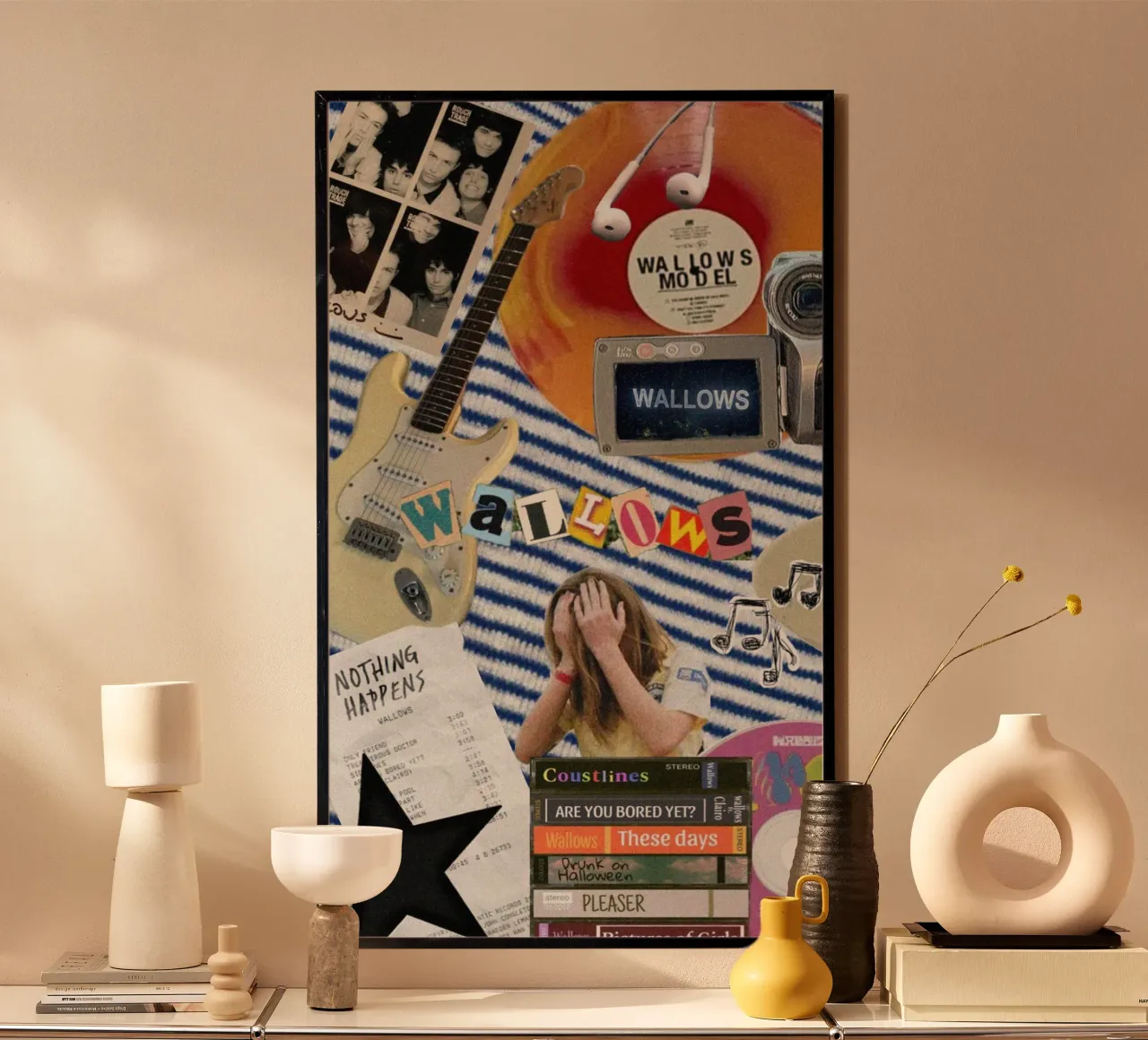 Sfumature di nostalgia poster con telaio in alluminio da ktlocb