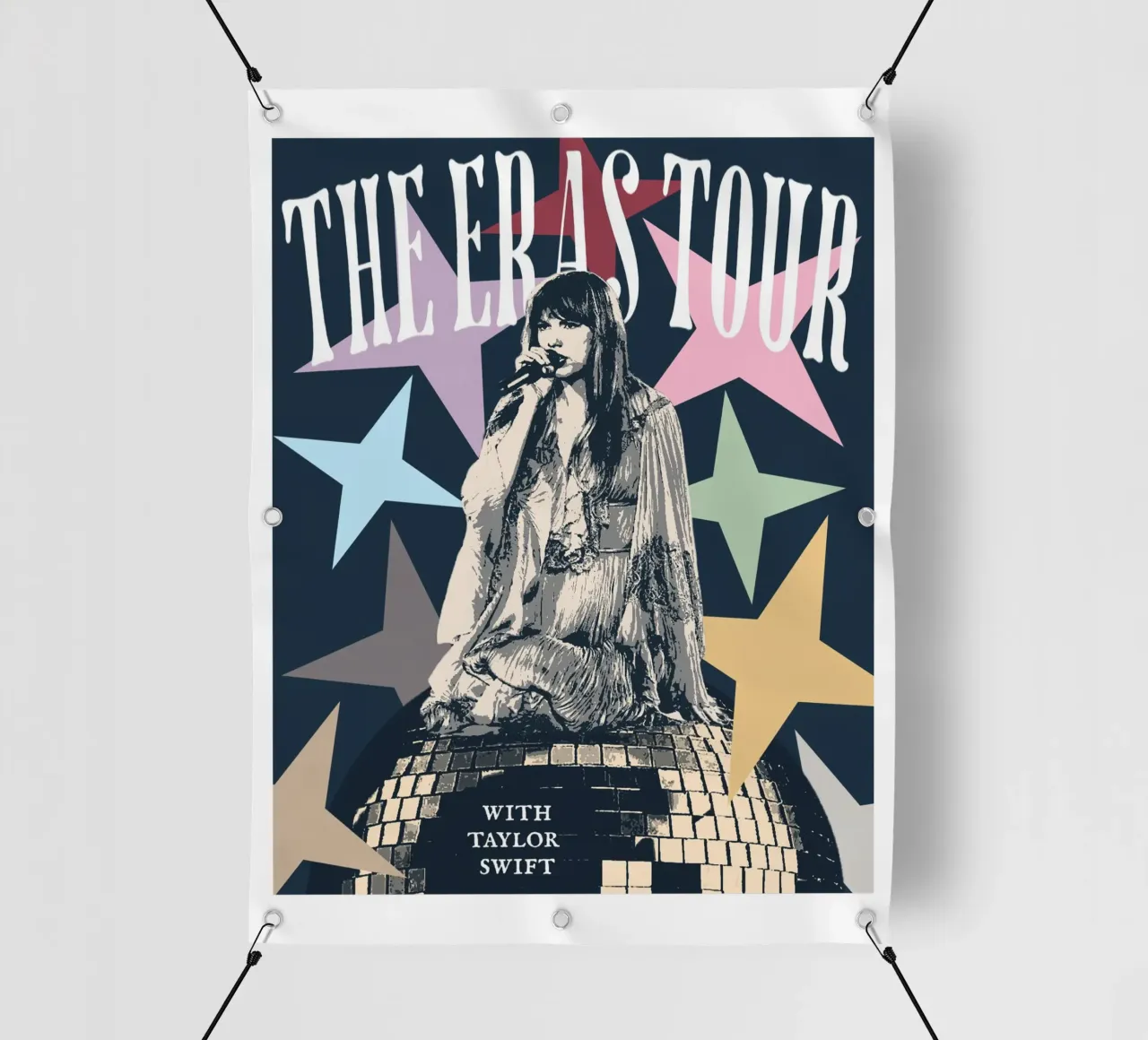 Mirror Ball Taylor Swift Concerto Eras Tour telo in pvc da ramdakjagualma