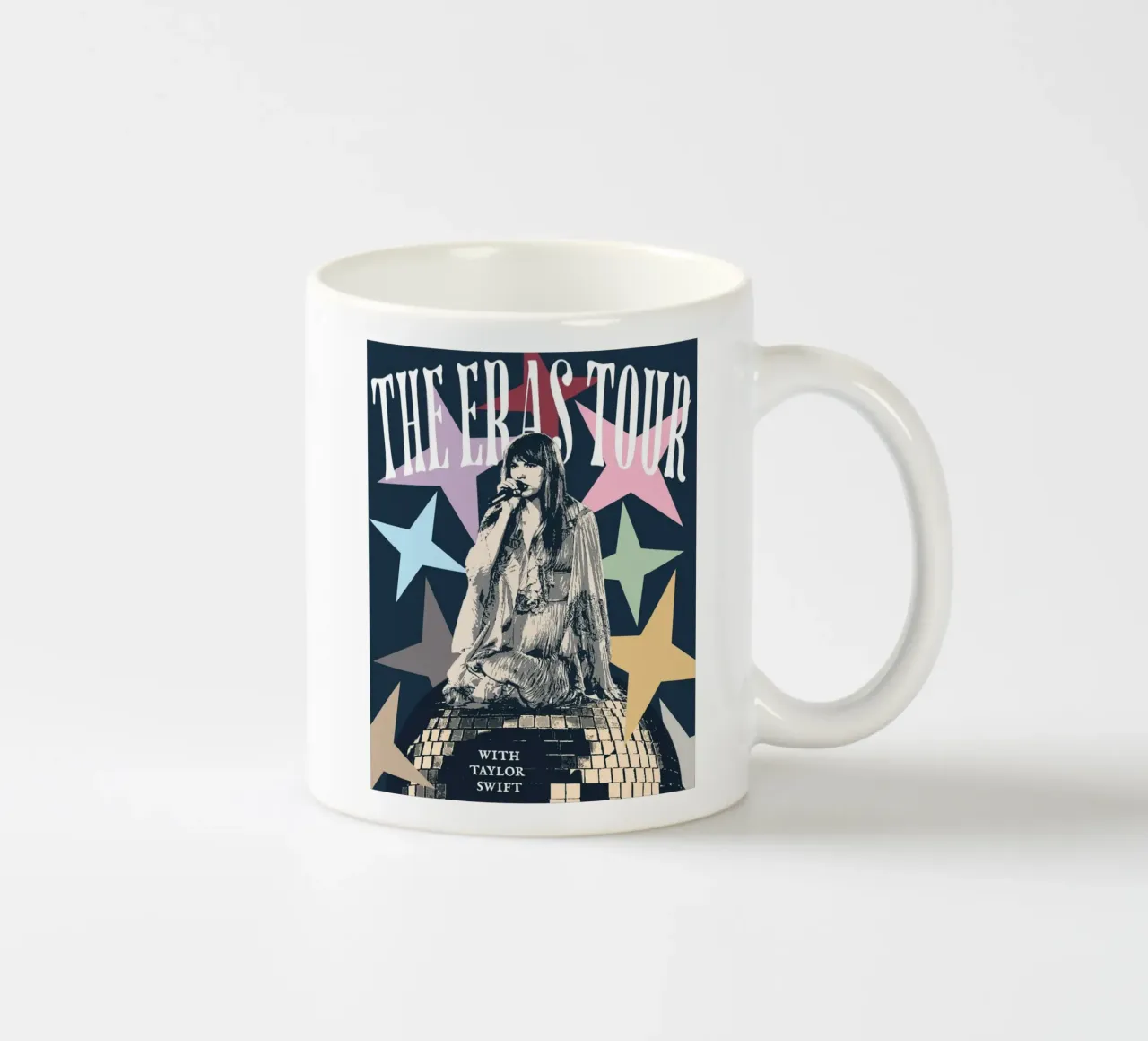 Mirror Ball Taylor Swift Concerto Eras Tour tazza in ceramica da ramdakjagualma