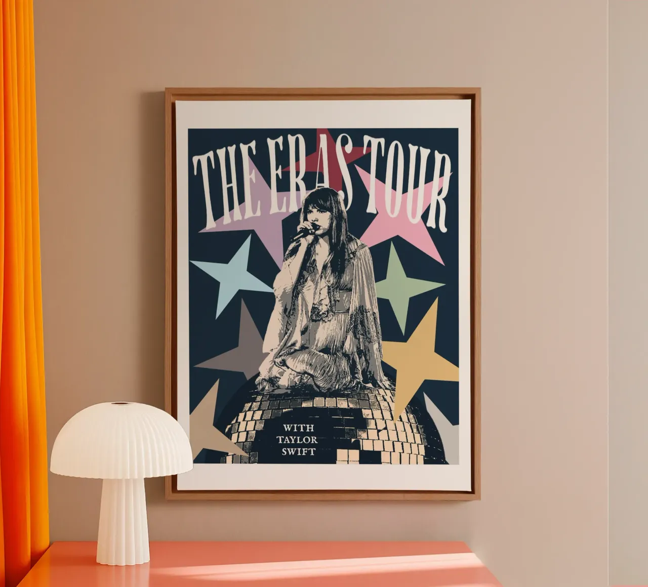 Mirror Ball Taylor Swift Concert Eras Tour canvas with Floater frame by ramdakjagualma