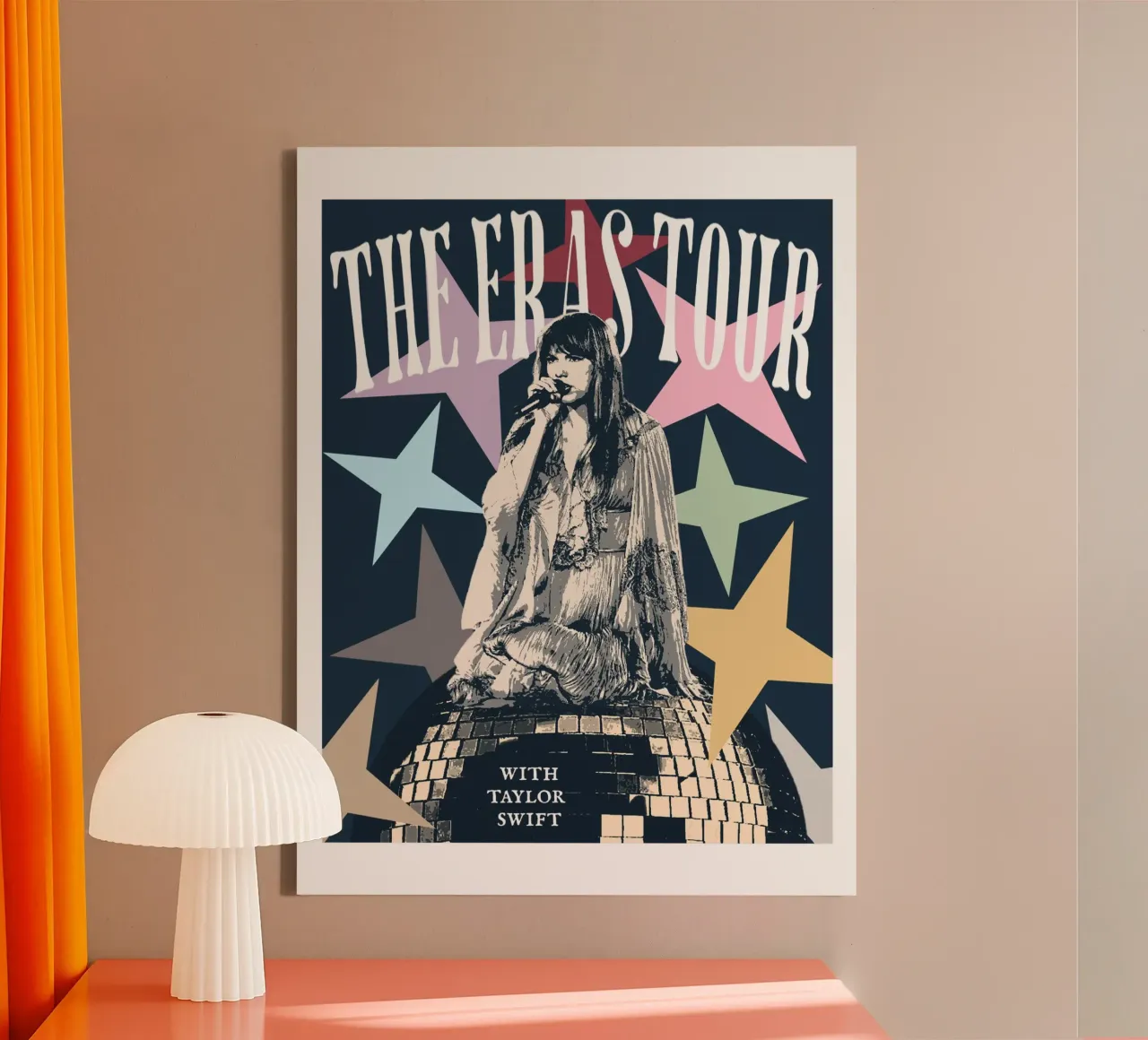 Mirror Ball Taylor Swift Concert Eras Tour canvas with Floater frame by ramdakjagualma
