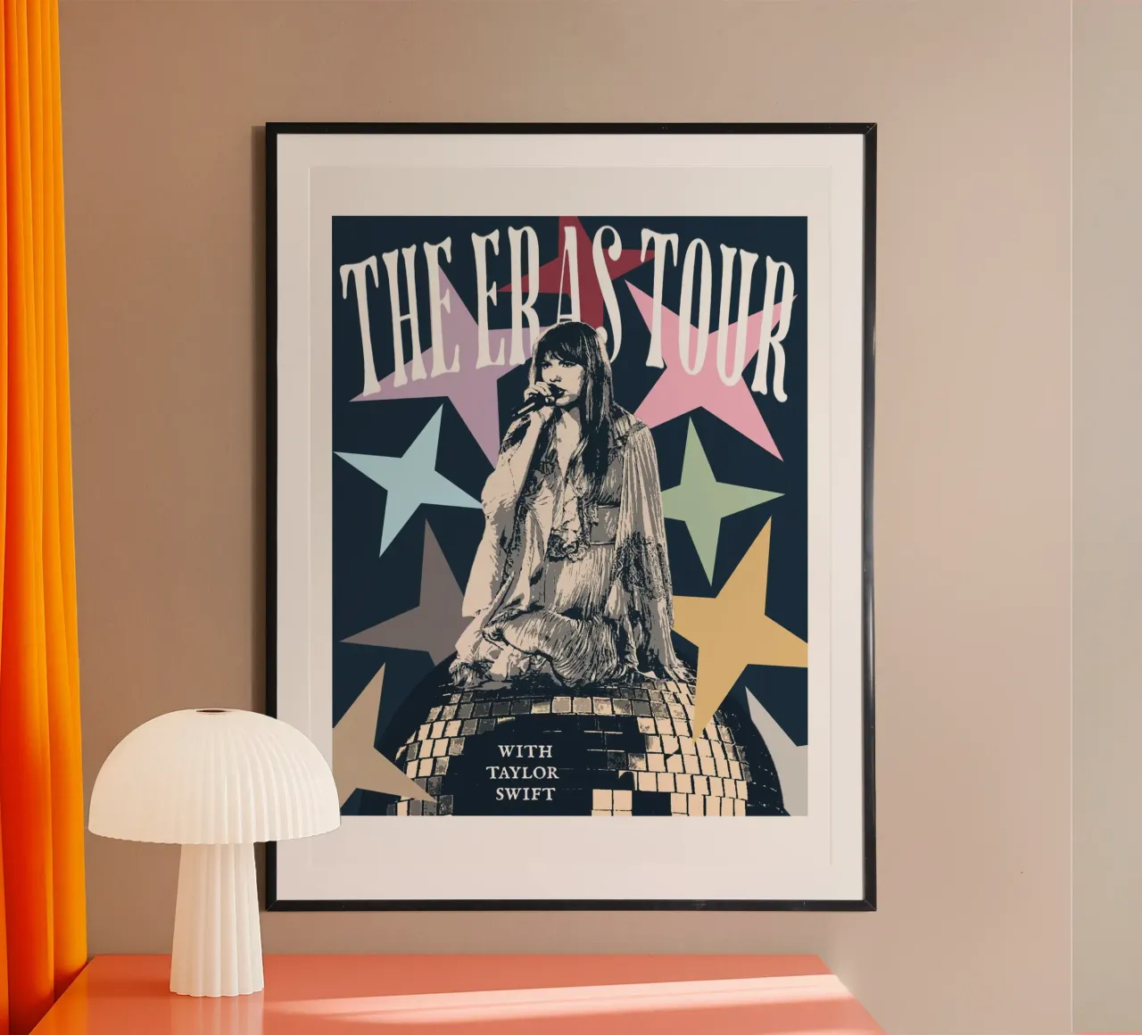 Mirror Ball Taylor Swift Konzert Eras Tour Poster von ramdakjagualma
