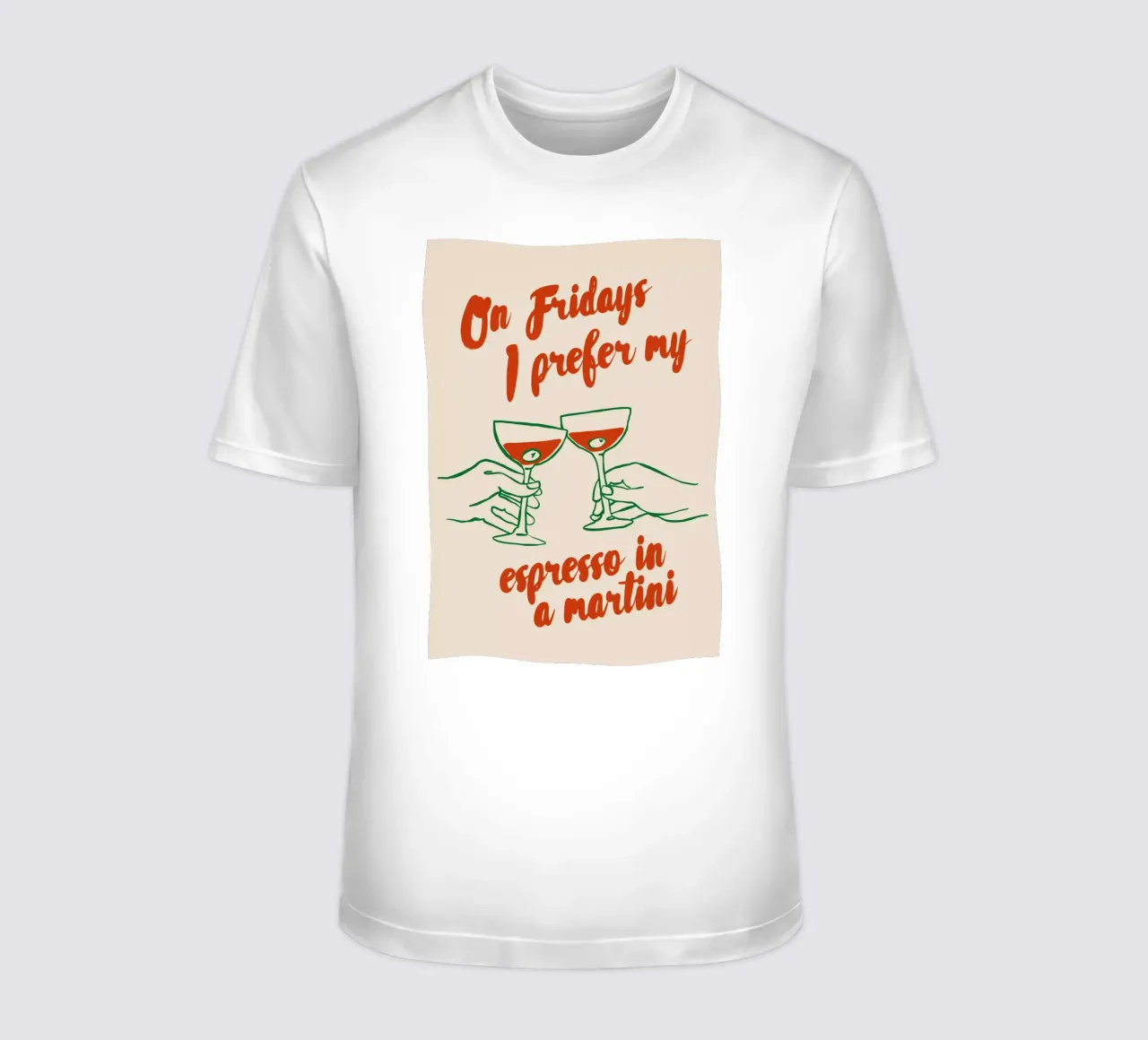 Boho Food 1 Espresso Martini t-shirt da Boho Print Collection