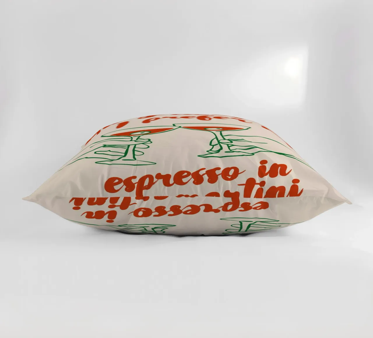 Boho Food 1 Espresso Martini cuscino da Boho Print Collection