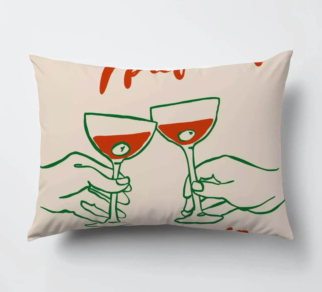 Boho Food 1 Espresso Martini cuscino da Boho Print Collection
