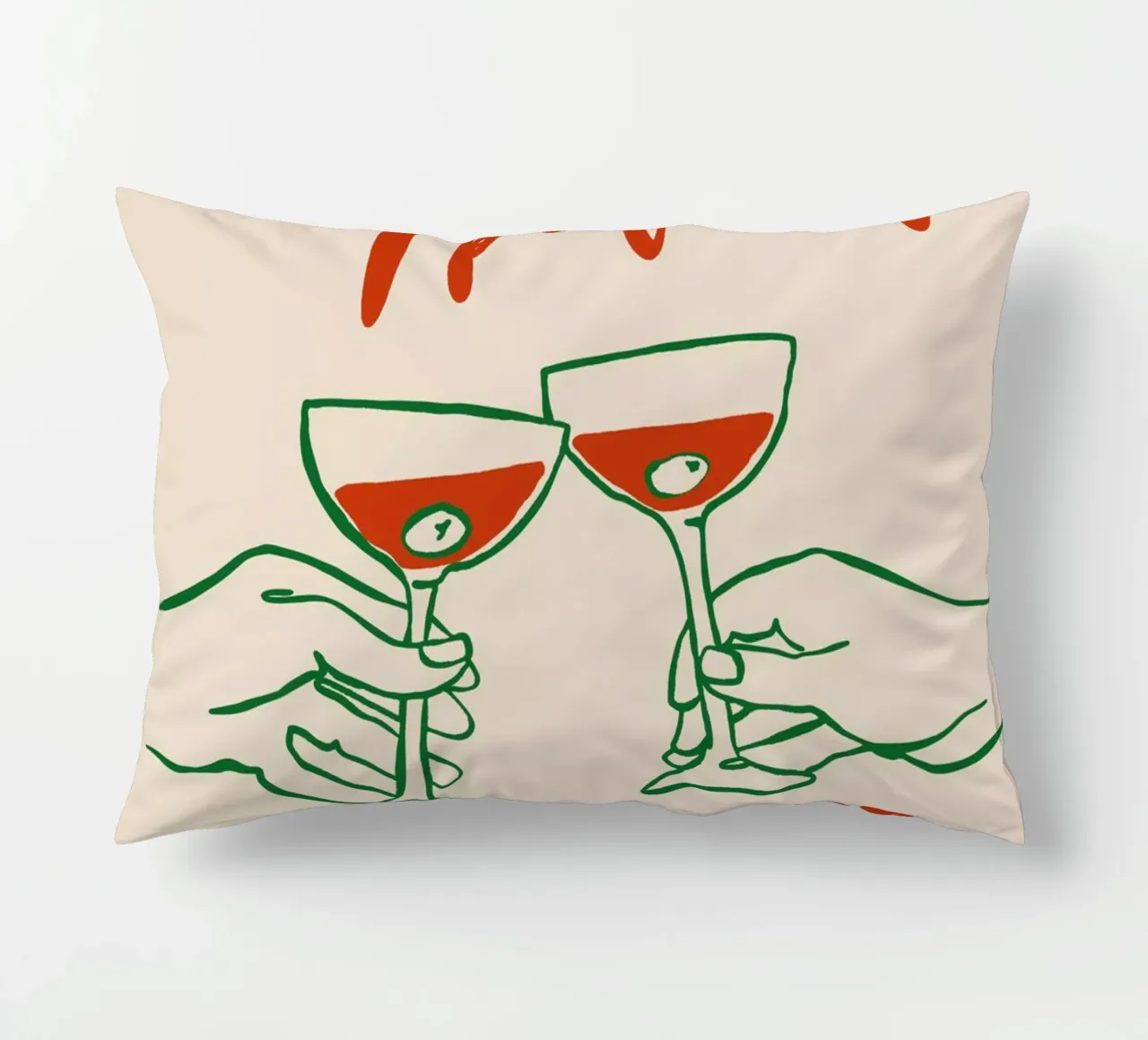 Boho Food 1 Espresso Martini cuscino da Boho Print Collection