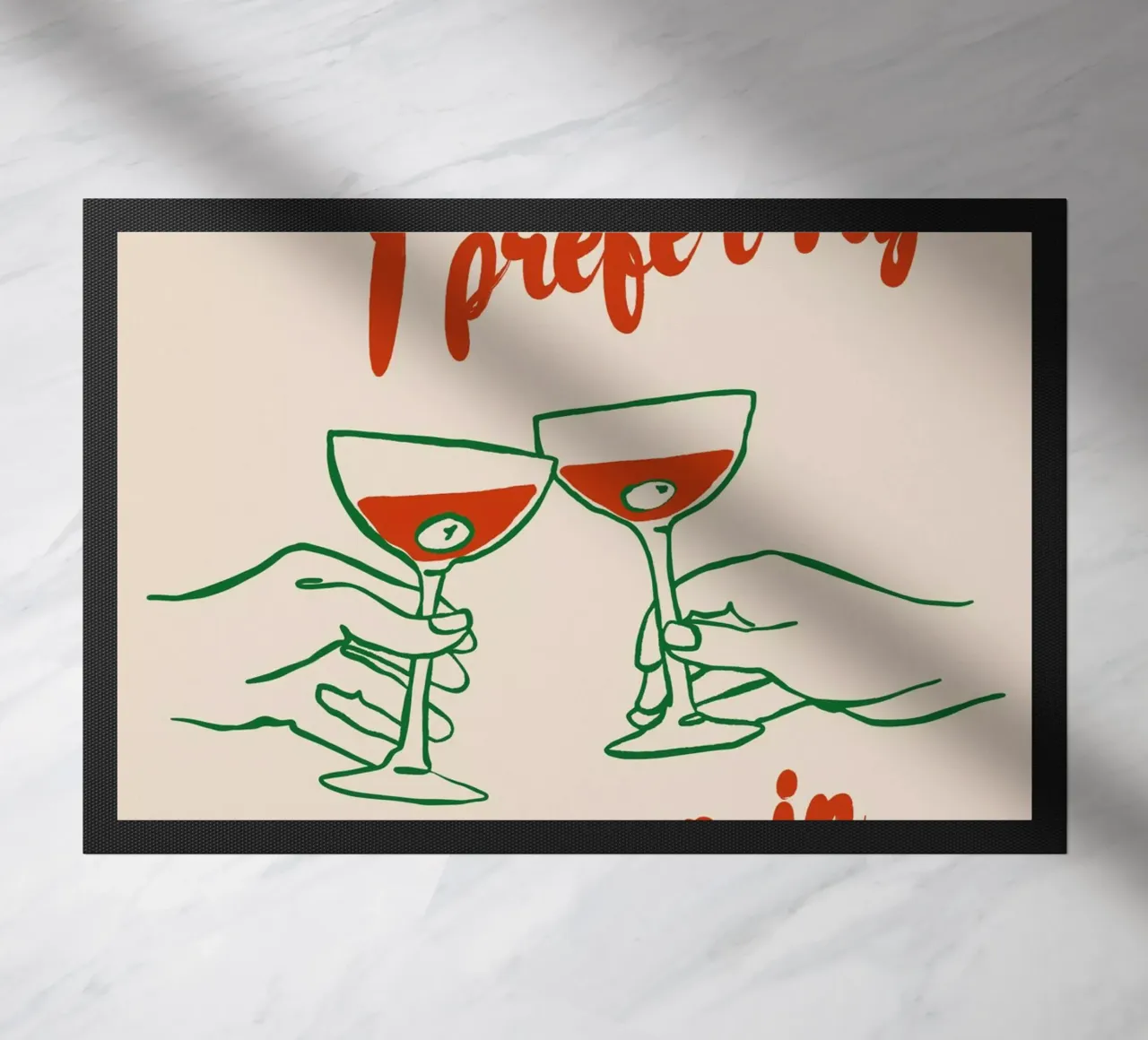 Boho Food 1 Espresso Martini zerbino da Boho Print Collection