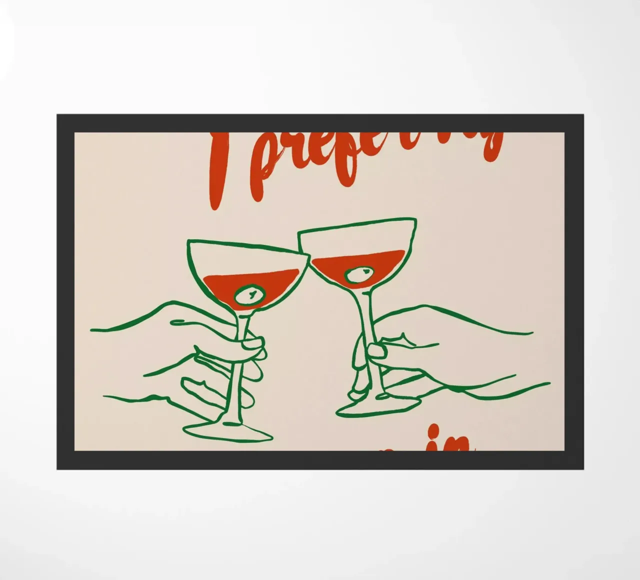 Boho Food 1 Espresso Martini zerbino da Boho Print Collection