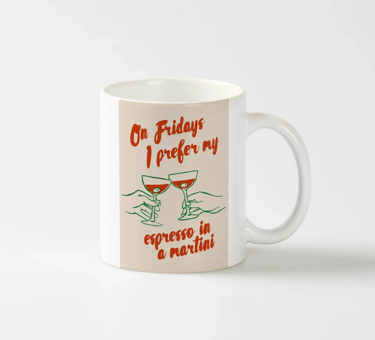 Boho Food 1 Espresso Martini tazza in ceramica da Boho Print Collection