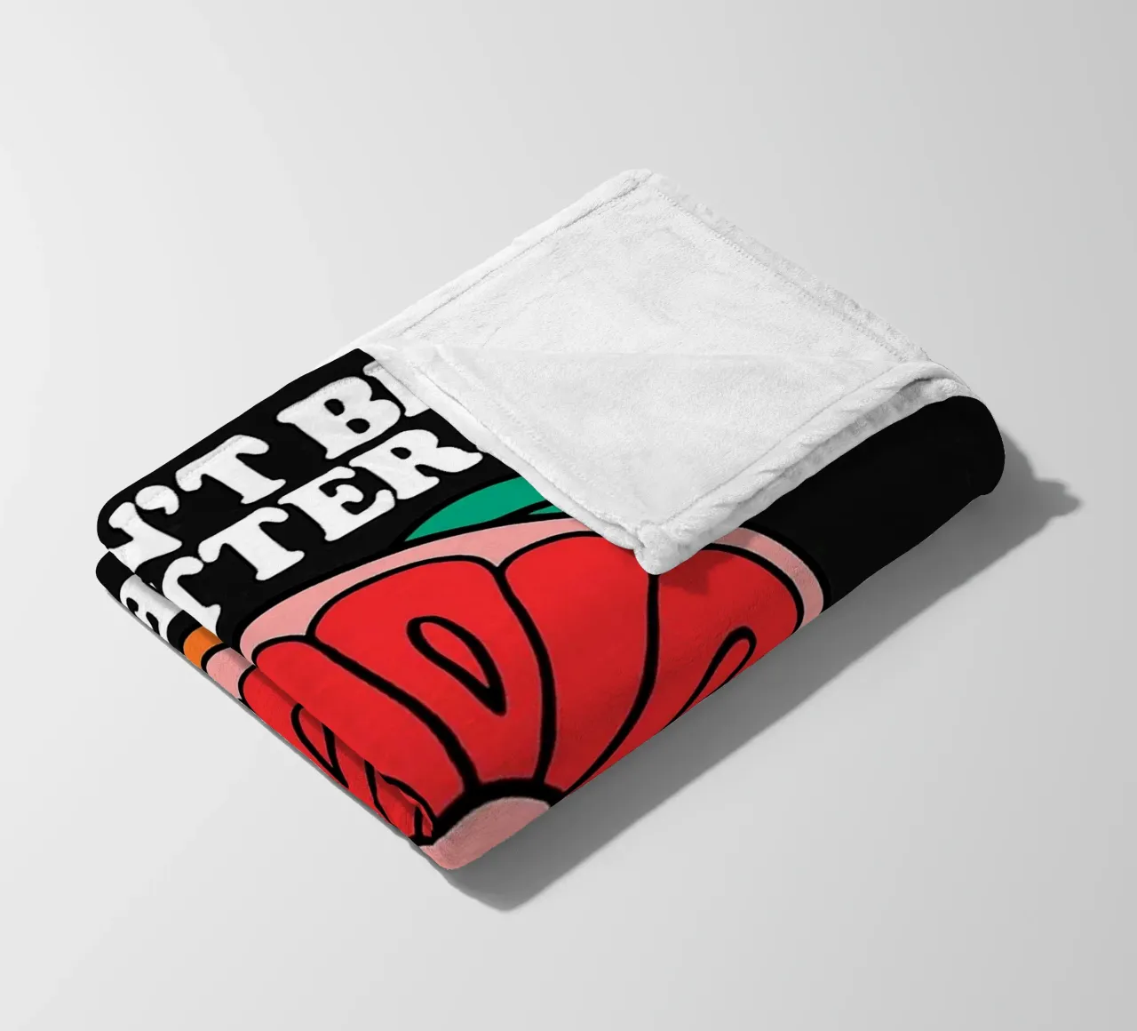 Non essere amaro, sii migliore - Retro Grapefruit Positive Vibe coperta in pile da inspirational quote