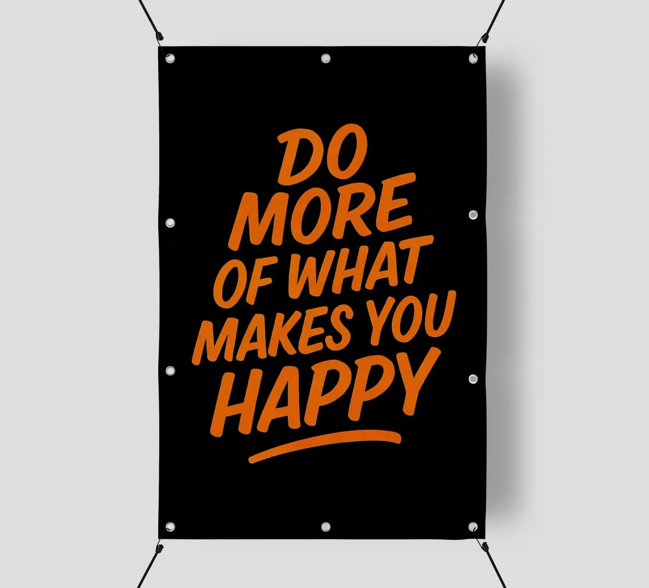 Fai di più di ciò che ti rende felice - Citazione ispirata da parete A telo in pvc da inspirational quote