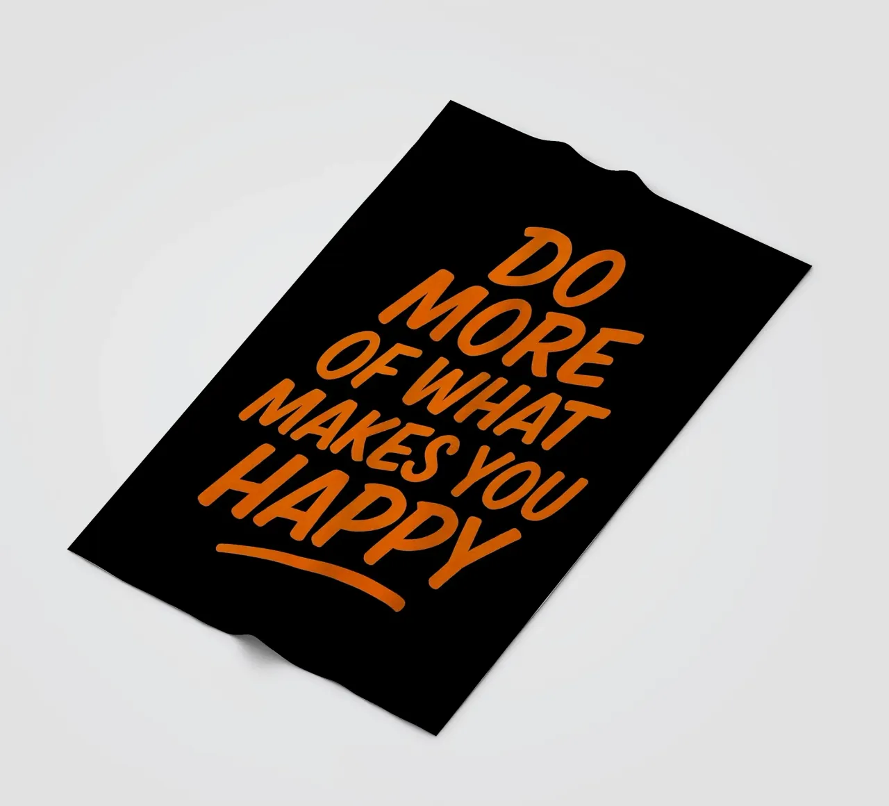 Fai di più di ciò che ti rende felice - Citazione ispirata da parete A coperta in pile da inspirational quote