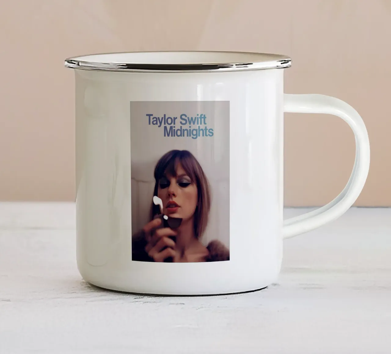 Copertina alternativa Midnights Taylor Swift tazza in smalto da ramdakjagualma