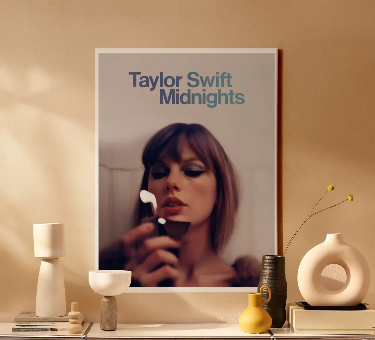 Alternative Cover Midnights Taylor Swift canvas with Floater frame by ramdakjagualma