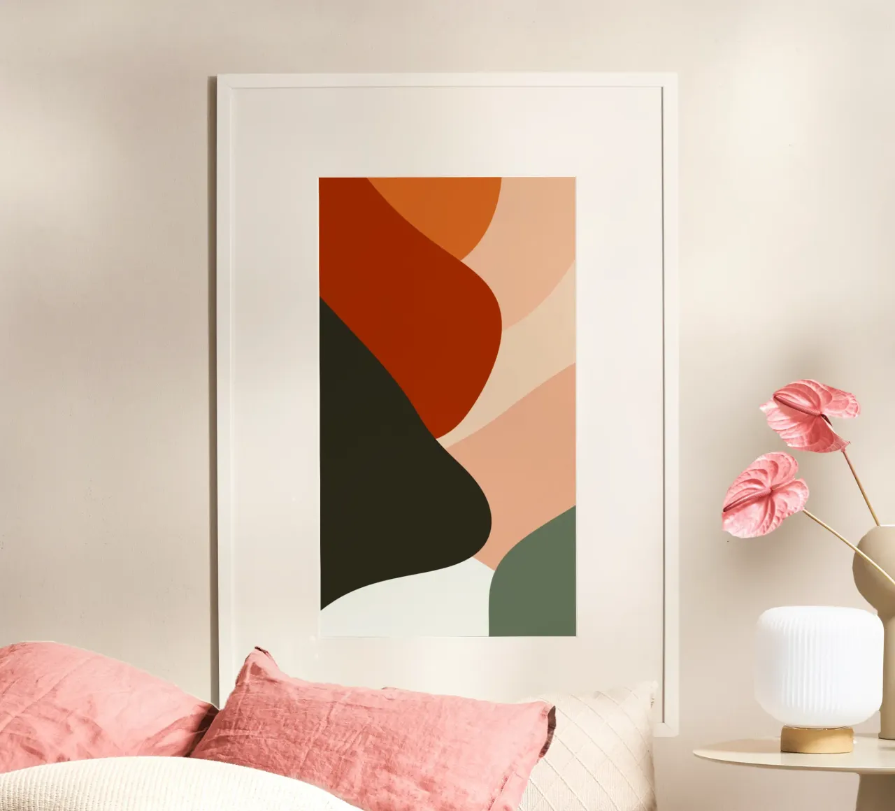 shape wave cover poster con telaio in plastica da sophiaz