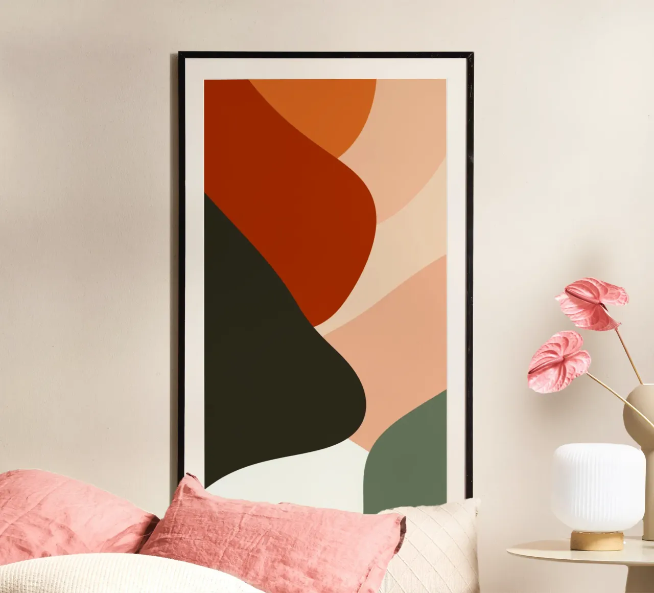 shape wave cover poster con telaio in plastica da sophiaz