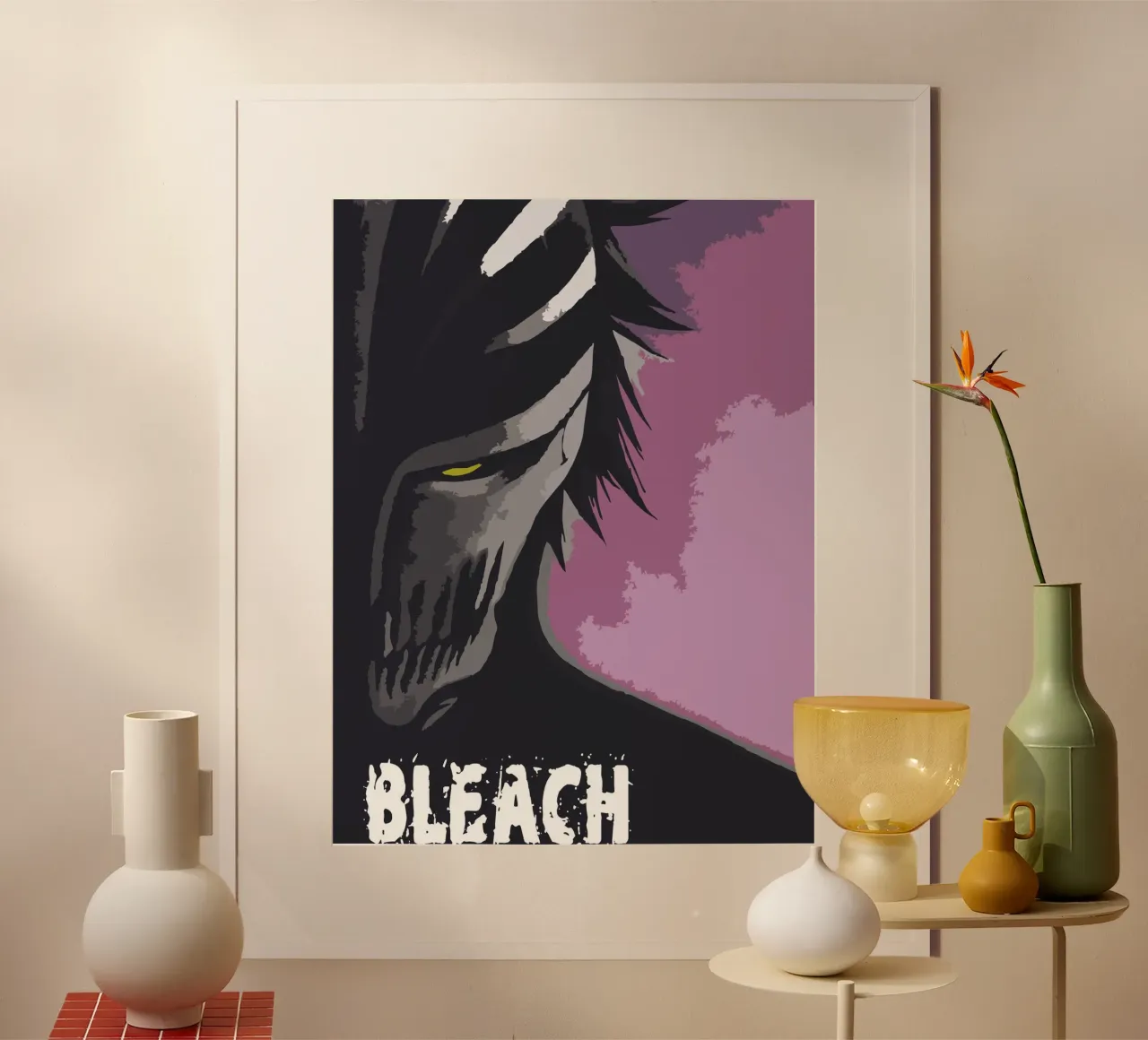 Candeggina poster con telaio in alluminio da gafoku