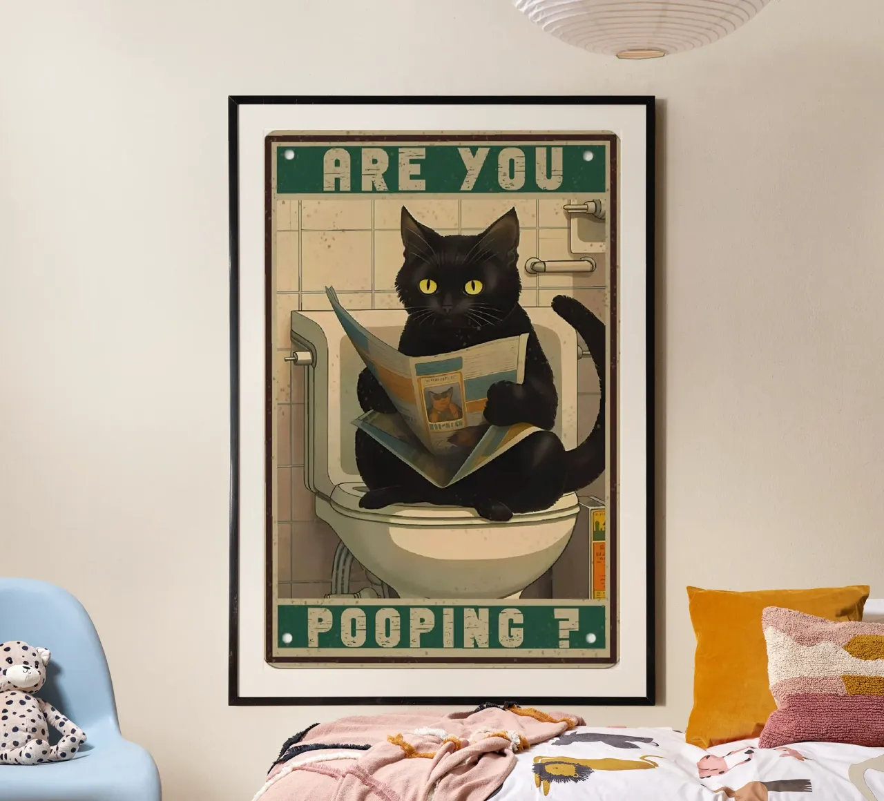 are you pooping poster con telaio in plastica da mardaven