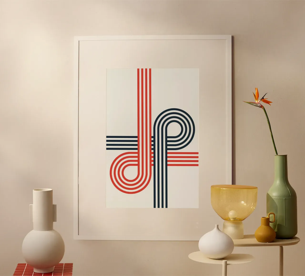 minimalist line parallel poster da mardaven