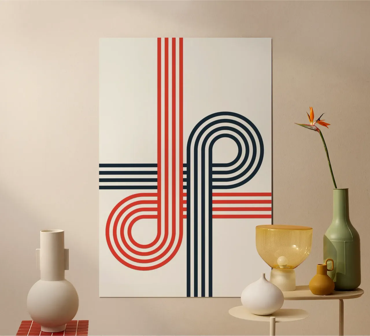 minimalist line parallel poster da mardaven