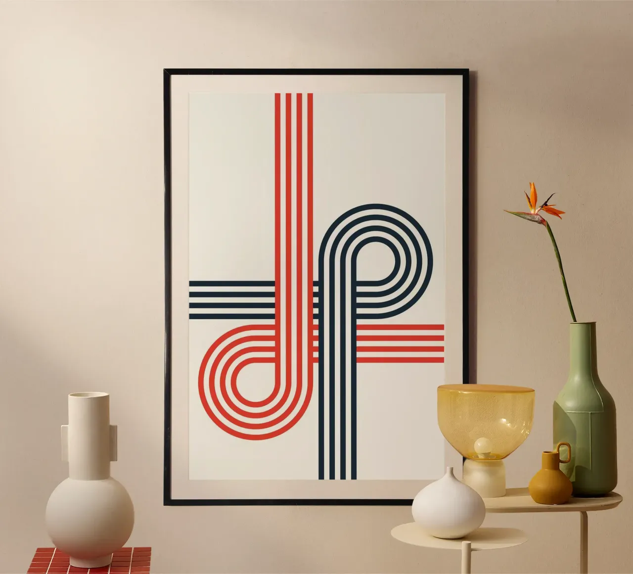 minimalist line parallel poster da mardaven