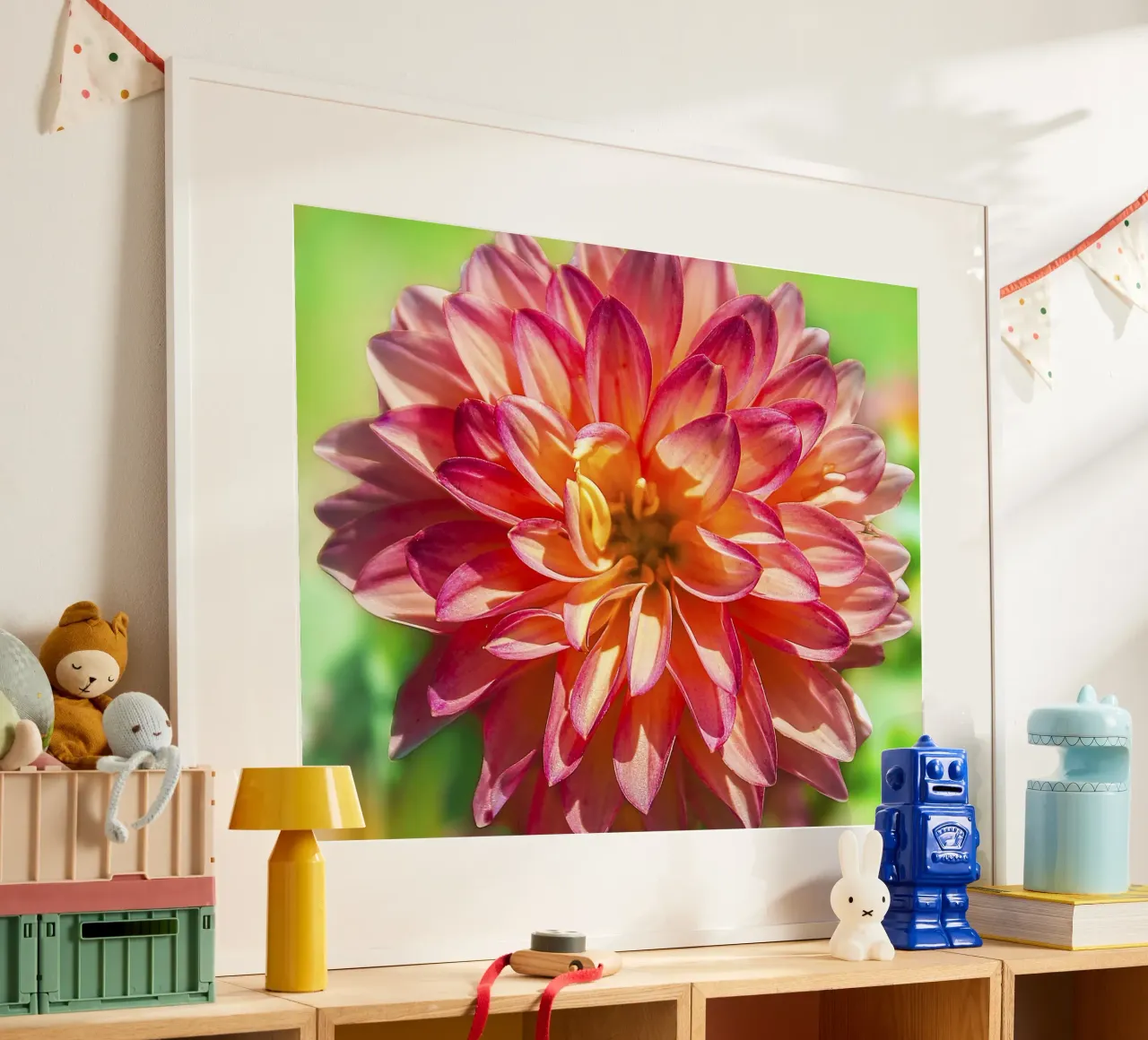 Your Inner Dahlia - Stampa d'arte da parete di un fiore vibrante poster da jay