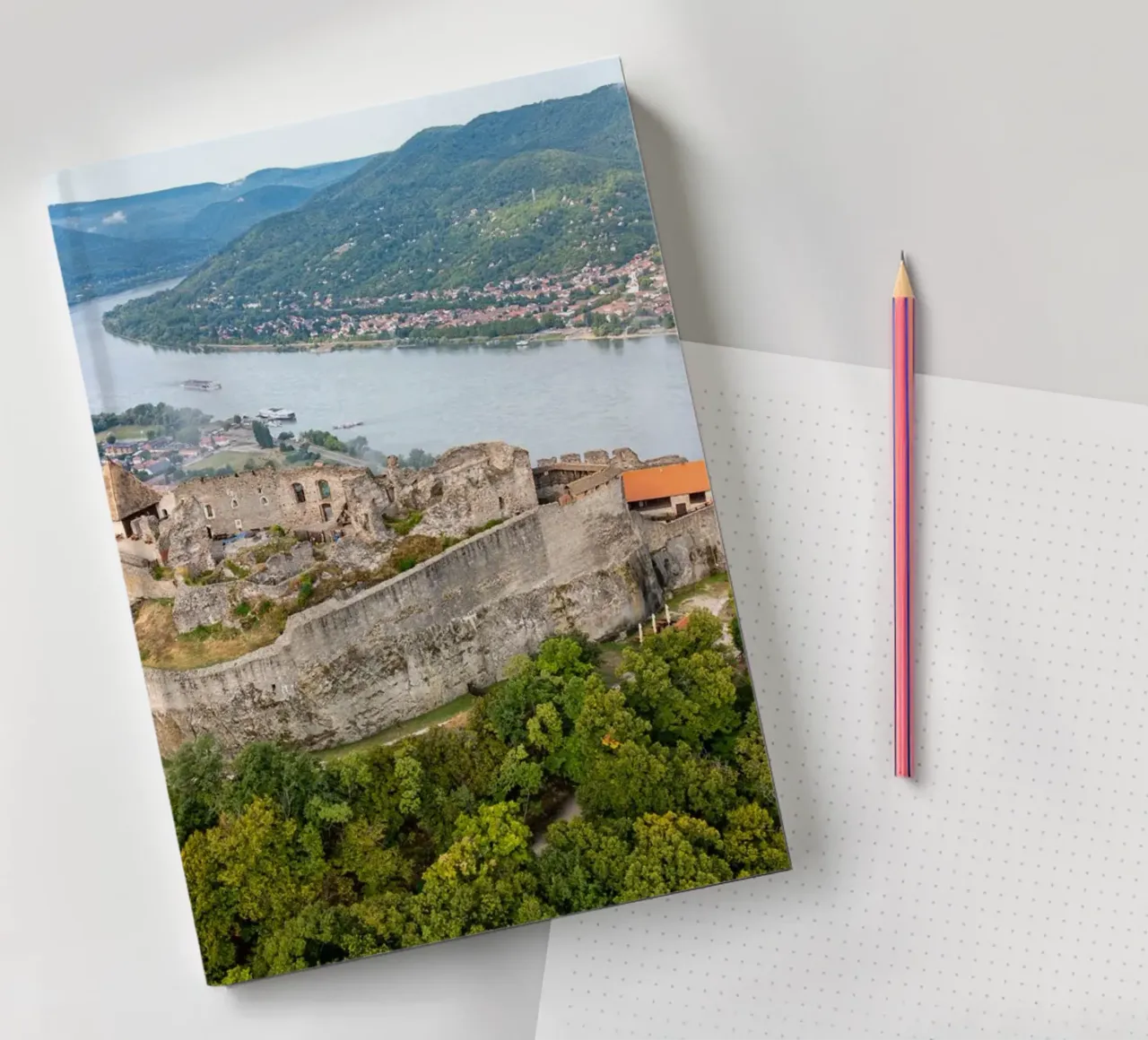 Aerial view of Visegrad notebook by anderm