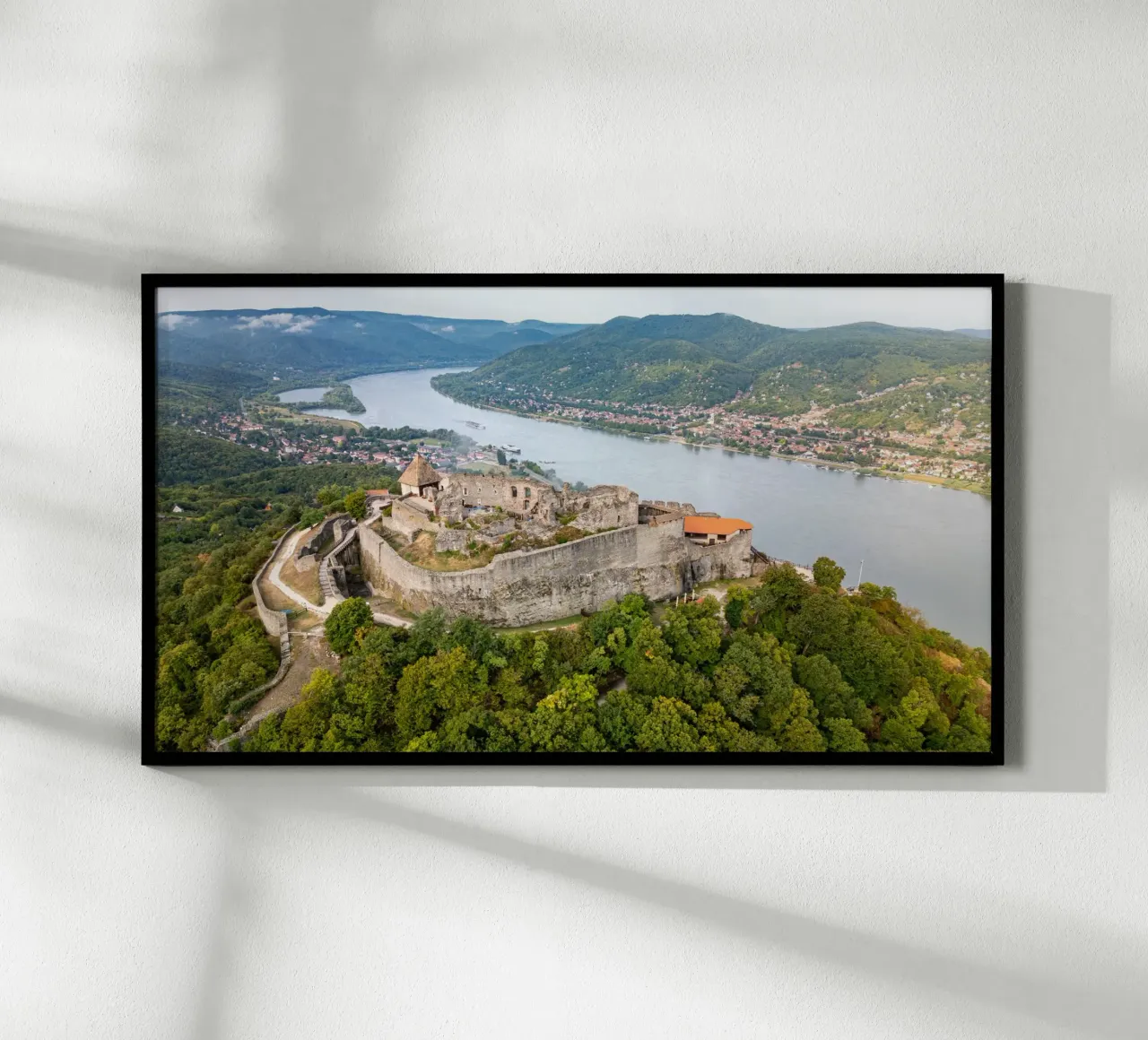 Vista aerea di Visegrad poster da anderm