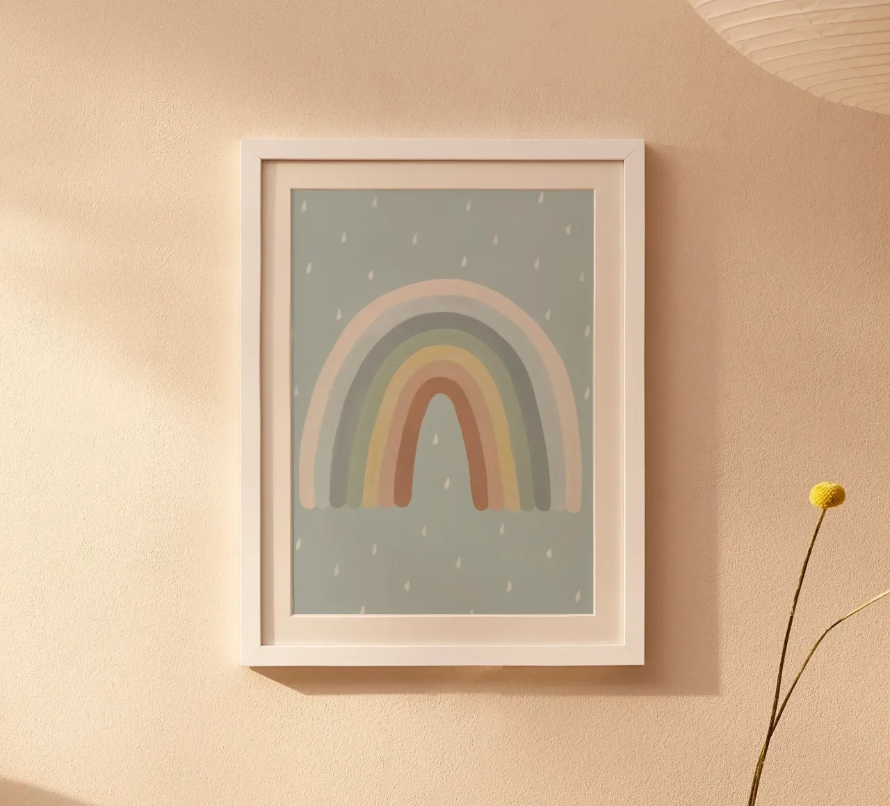 Arcobaleno poster con telaio in legno da Panait Ivascu