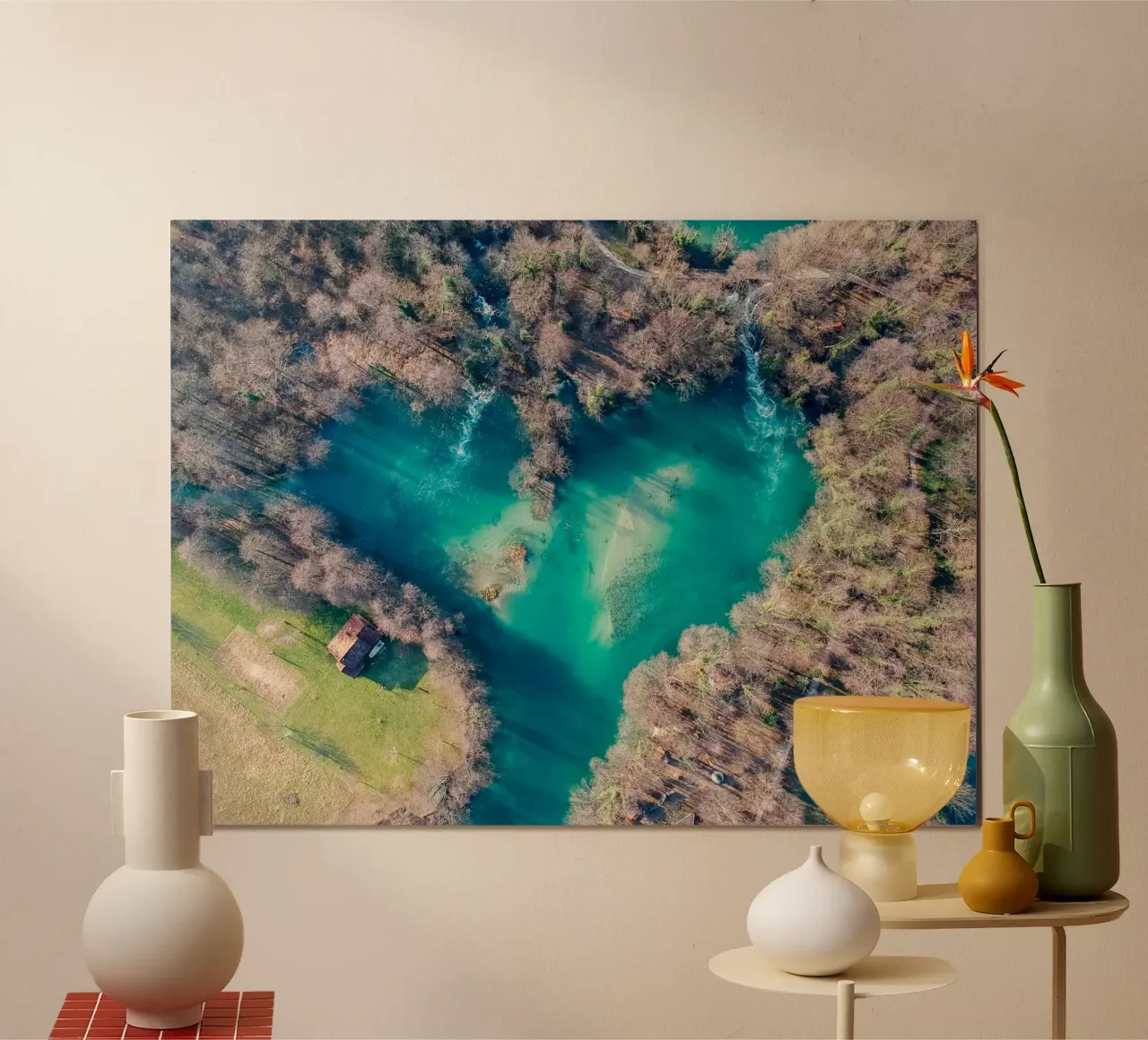 Lago a forma di cuore poster da anderm