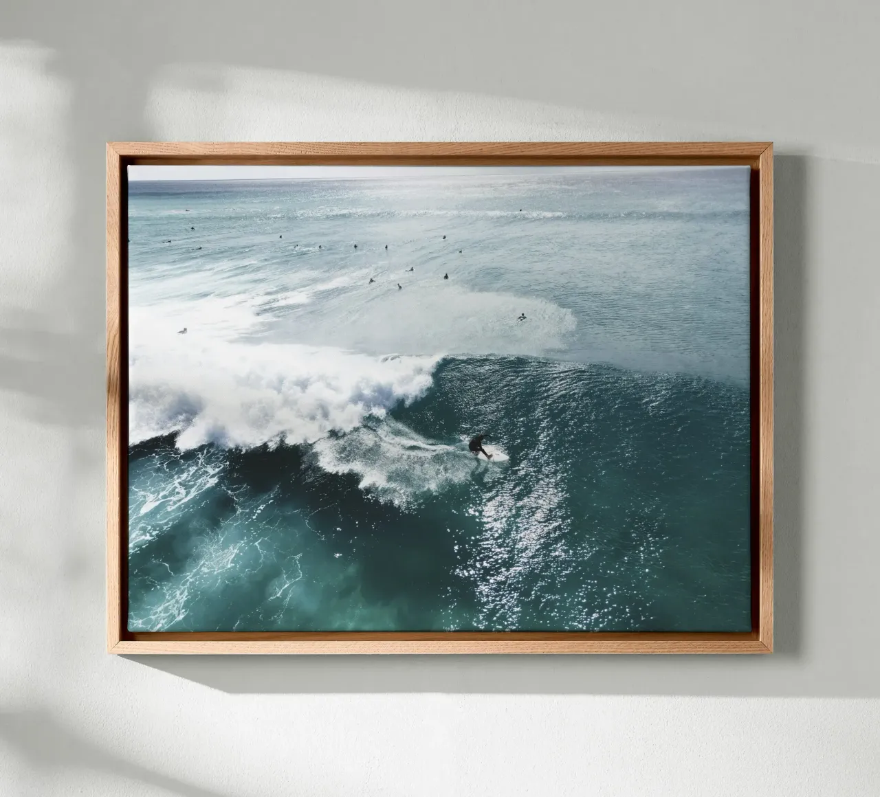 surfer canvas with Floater frame by Earthly Visions