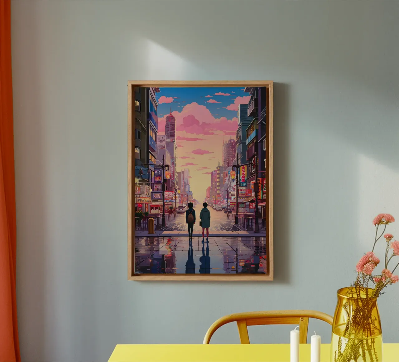 Estetica Anime tela con Cornice a cassetta da ekssign