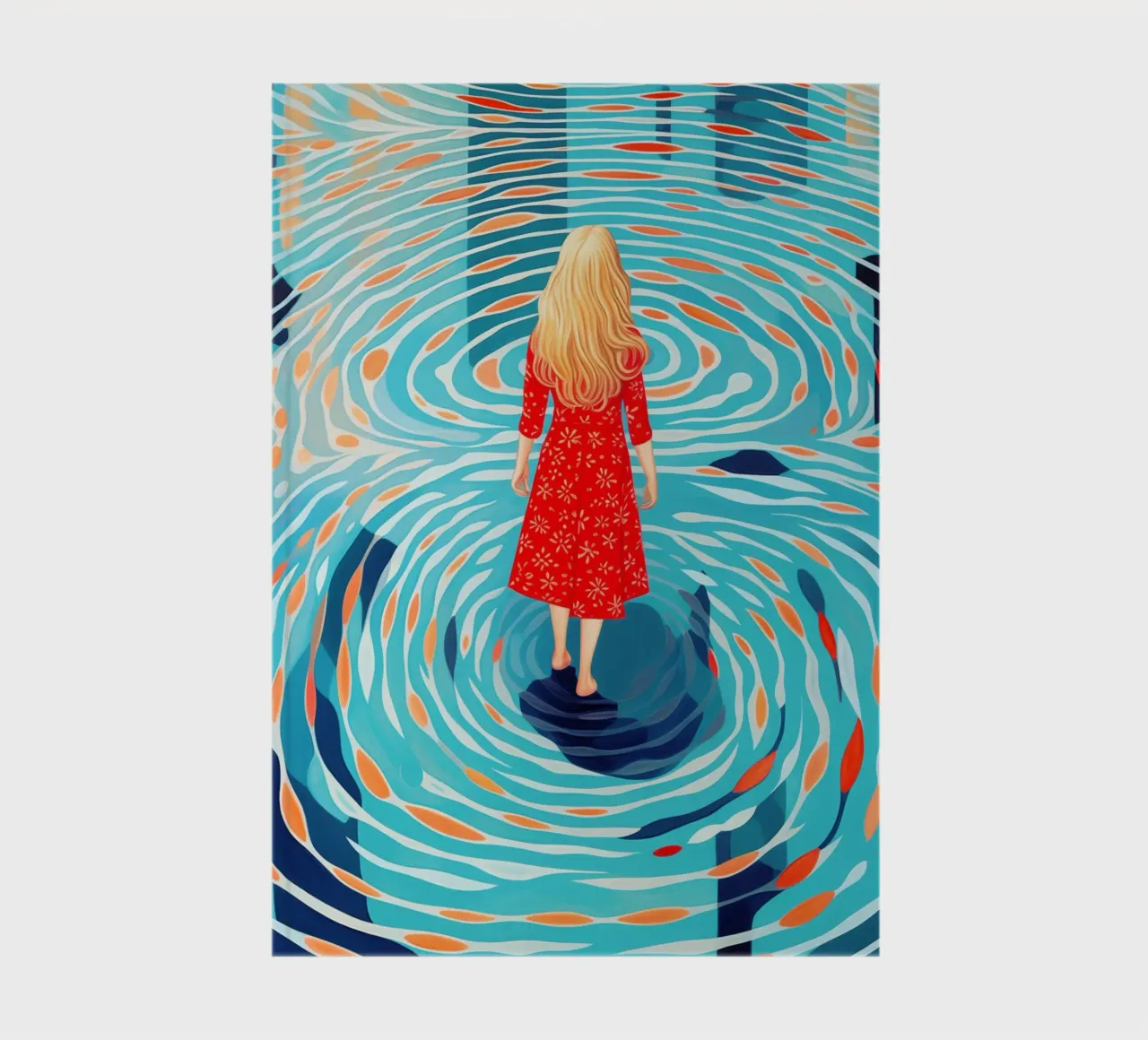 Self-discovery and inner journey by the pool notebook by Autofocus