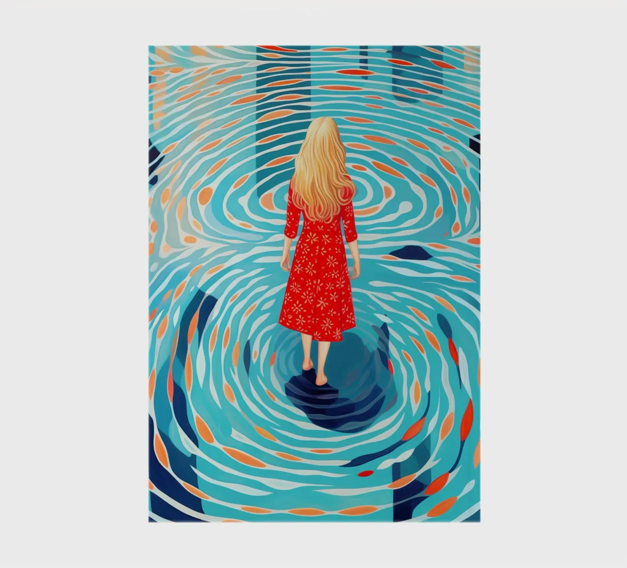 Self-discovery and inner journey by the pool notebook by Autofocus