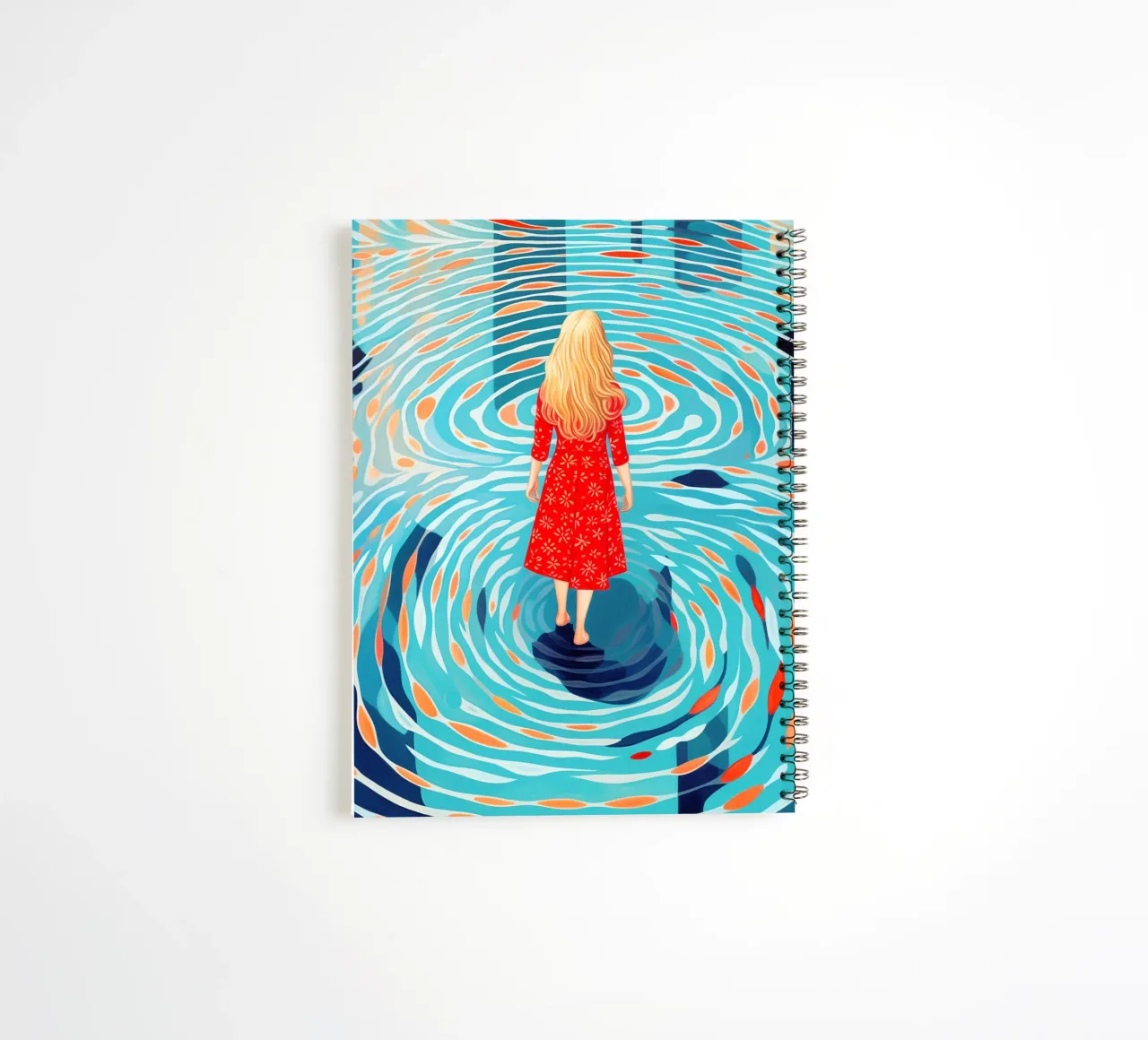 Self-discovery and inner journey by the pool spiral notebook by Autofocus