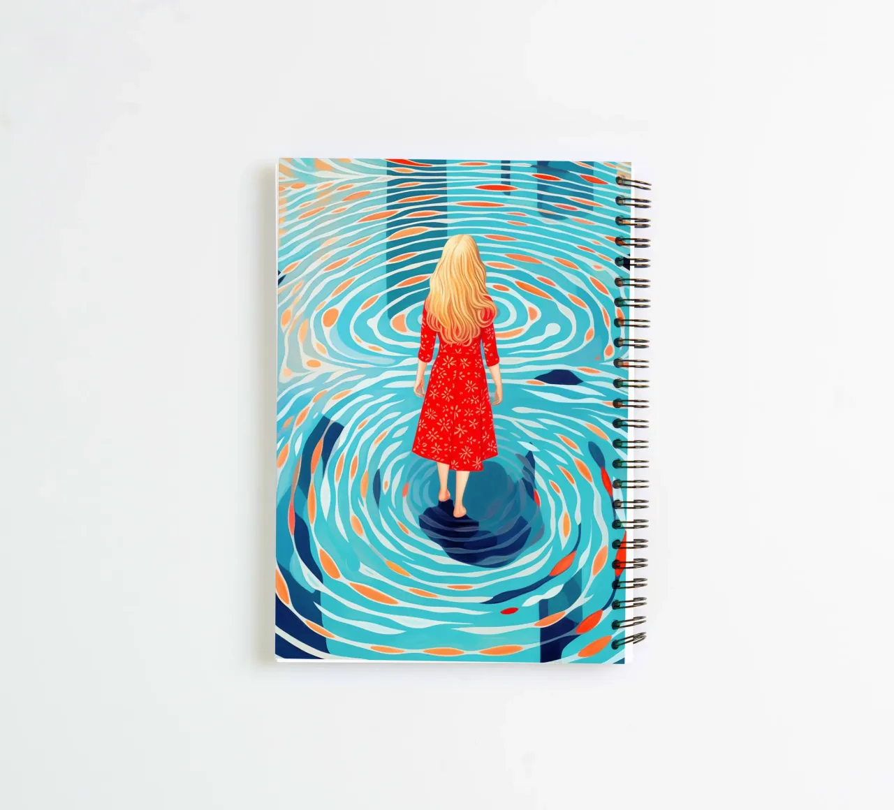 Self-discovery and inner journey by the pool spiral notebook by Autofocus
