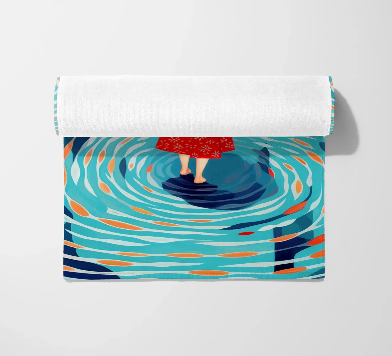 Scoperta di sé e viaggio interiore in piscina telo mare da Autofocus