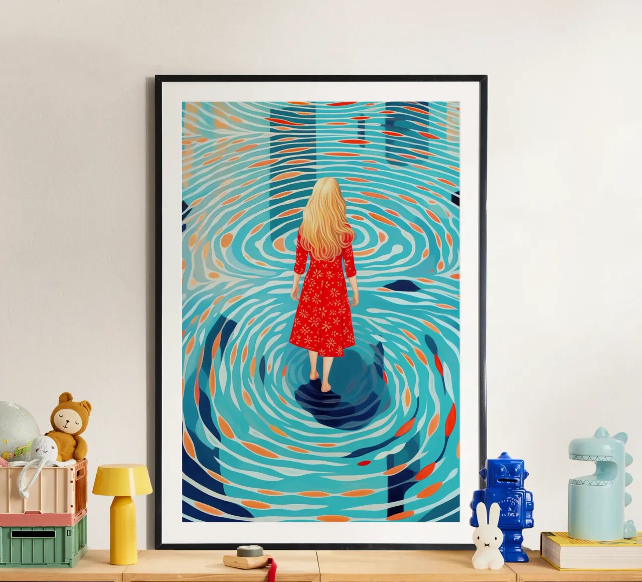Scoperta di sé e viaggio interiore in piscina poster da Autofocus