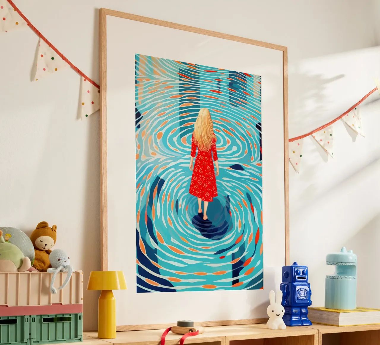 Scoperta di sé e viaggio interiore in piscina poster da Autofocus