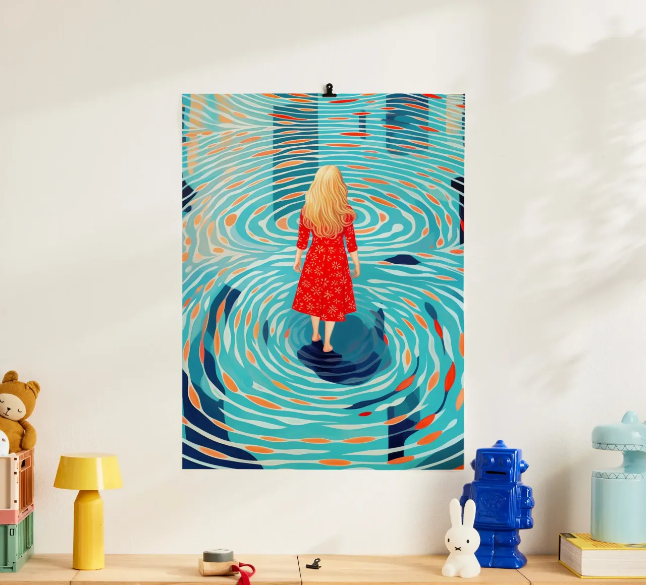 Scoperta di sé e viaggio interiore in piscina poster da Autofocus