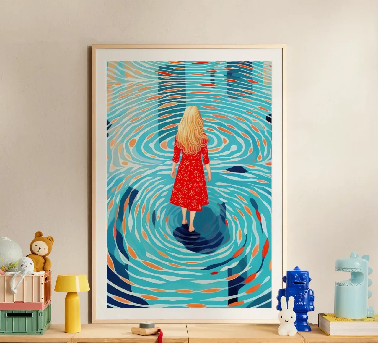 Scoperta di sé e viaggio interiore in piscina poster da Autofocus