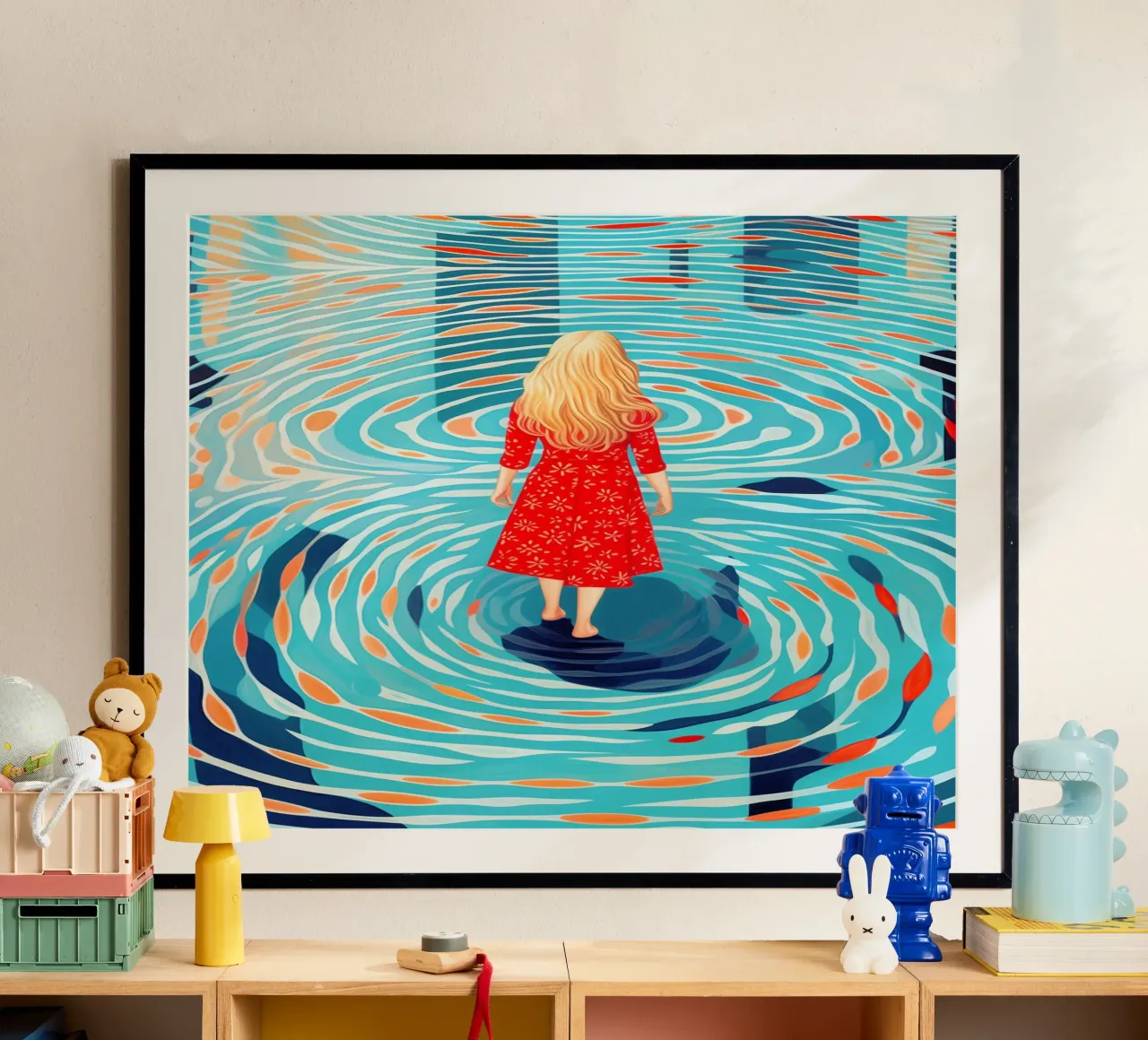 Scoperta di sé e viaggio interiore in piscina poster da Autofocus
