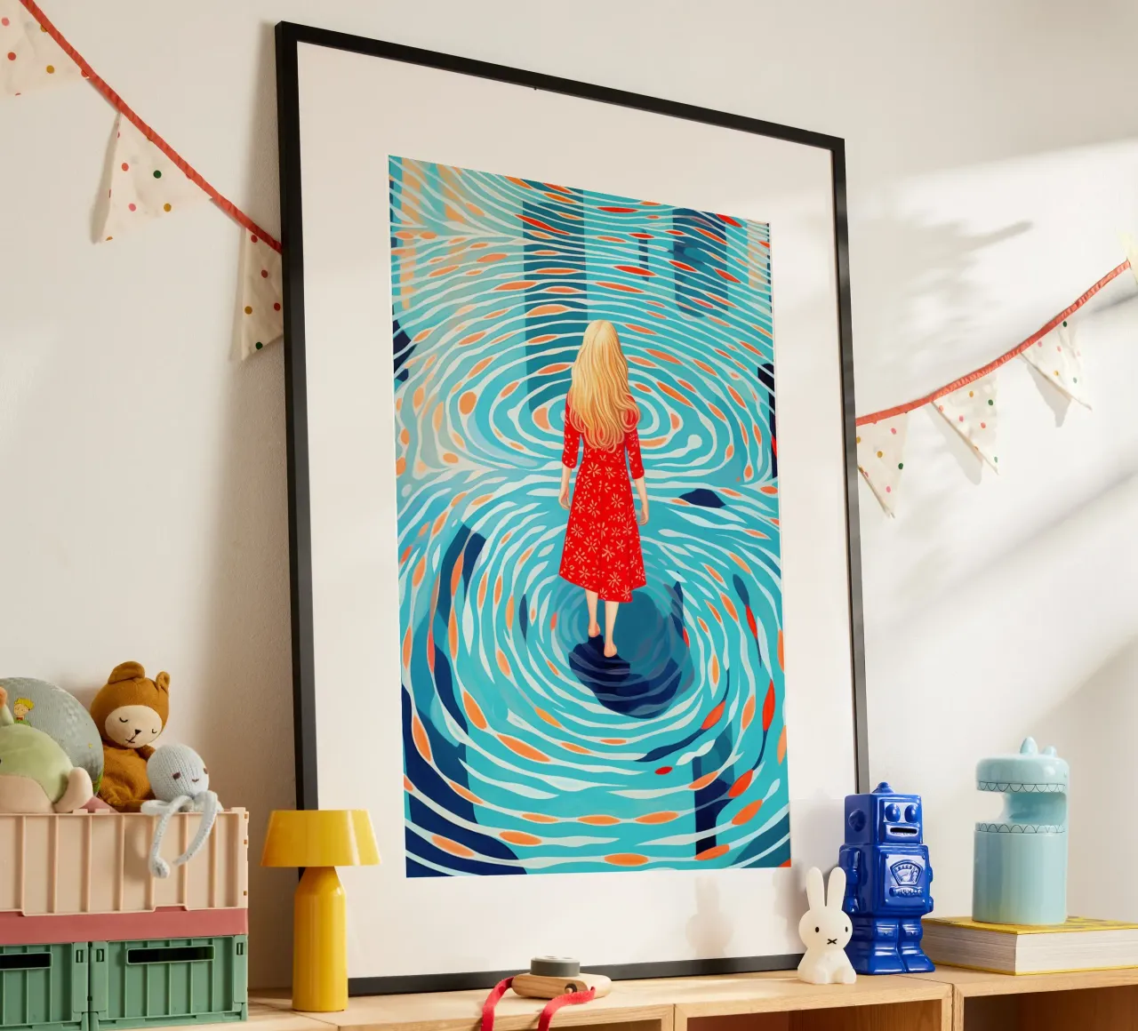 Scoperta di sé e viaggio interiore in piscina poster da Autofocus