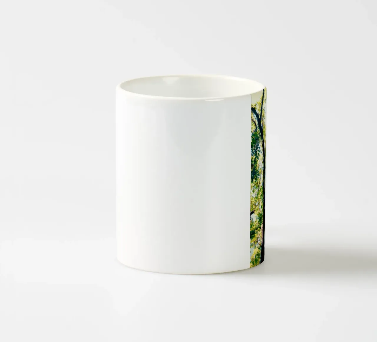 albero alto con foglie gialle tazza in ceramica da Earthly Visions