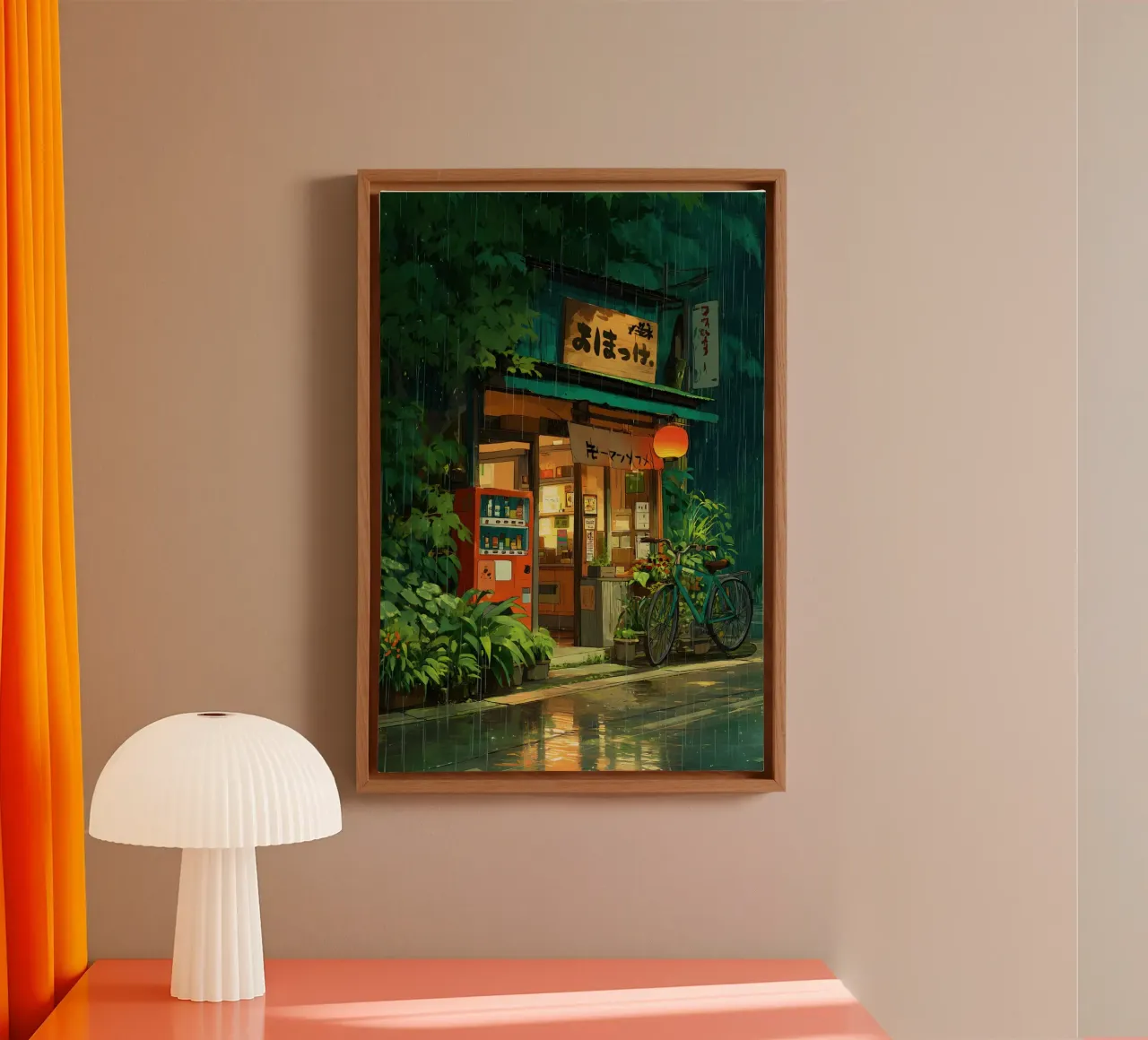 anime cafè tela con Cornice a cassetta da ekssign
